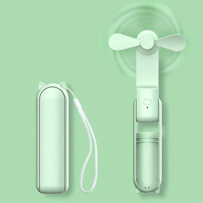 Faltbarer Mini-Handventilator mit Powerbank und Armband – FrisMee 2-in-1 | Brehn