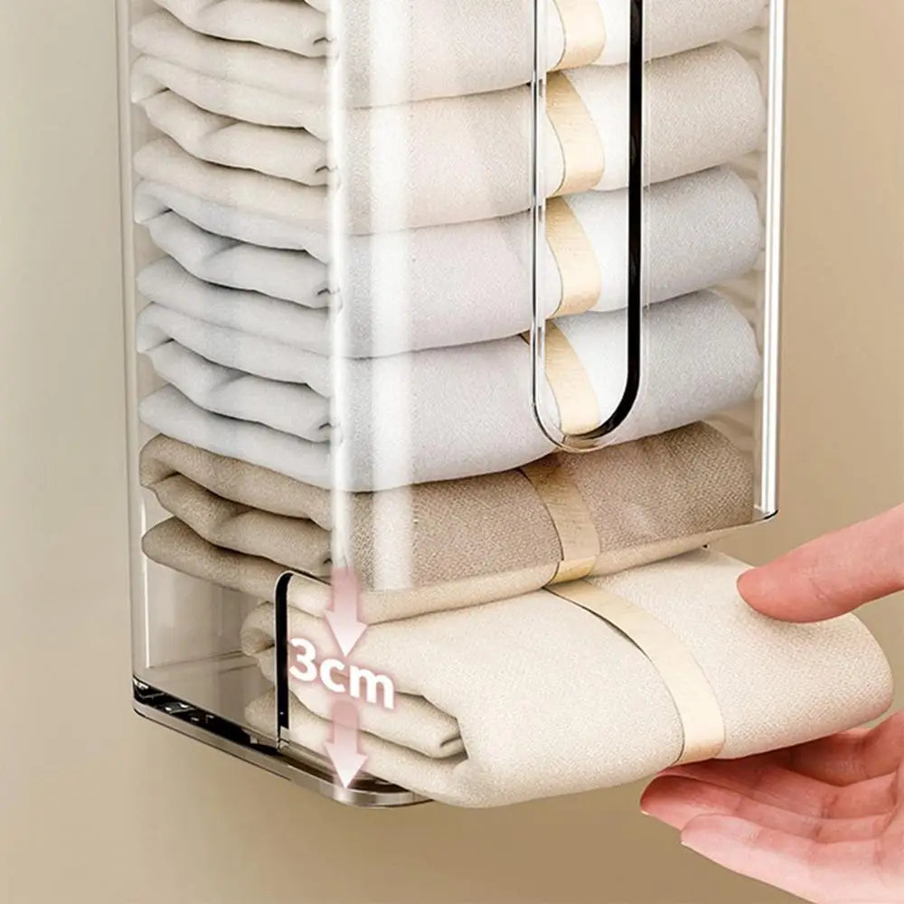 Brehn | Transparenter multifunktionaler wandmontierter Sockenorganisator