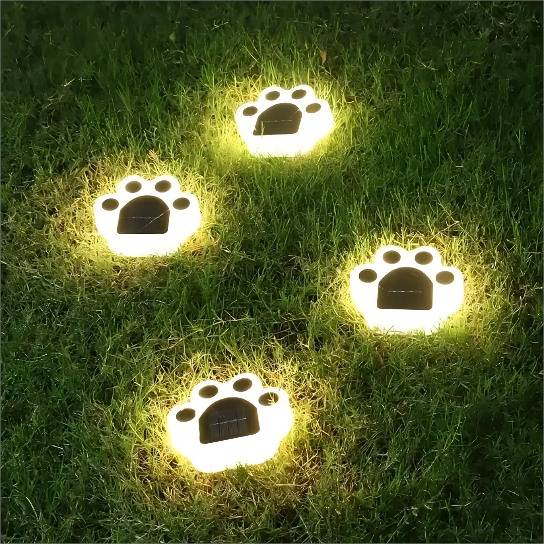 Glowing Paw LED Solar-Wegbeleuchtung für den Außenbereich | Brehn