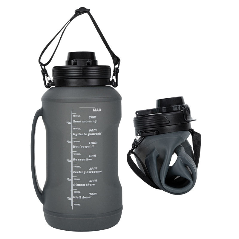 VIvolux | Unzerstörbare Faltbare Camping Wasserflasche