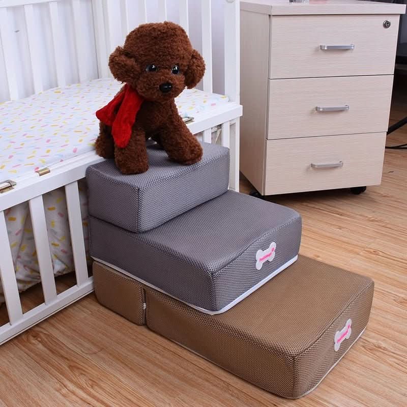 DOGSTEP PRO – Luxus-Hundetreppe für gelenkschonendes Klettern auf Sofa & Bett