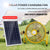 214-Zoll Tragbarer Wiederaufladbarer Tischventilator – Solar- und AC-betriebene Dual-Input für Zuhause, Camping und Angeln | Brehn