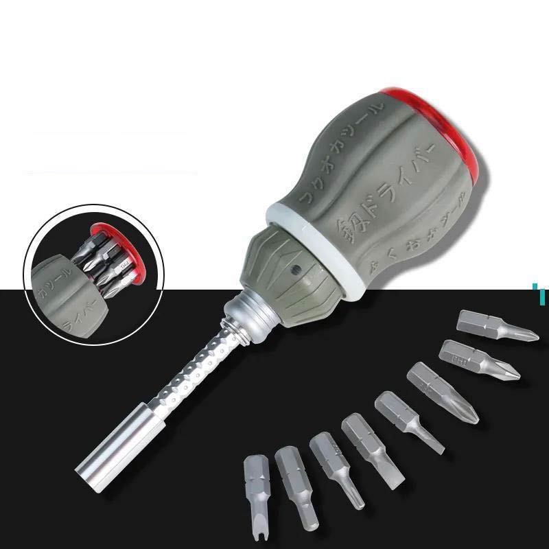VIvolux | Teleskopisches Tragbares Magnetisches Fix Flex Schraubendreher Set