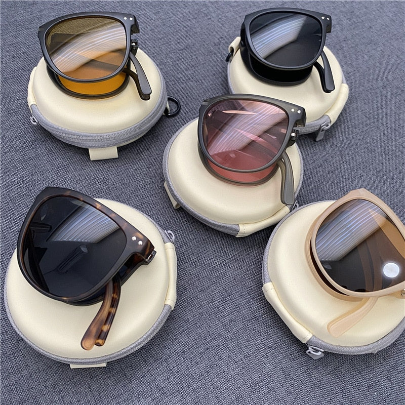 Brehn | Anti-UV faltbare Mode Flex klare Sicht Sonnenbrille