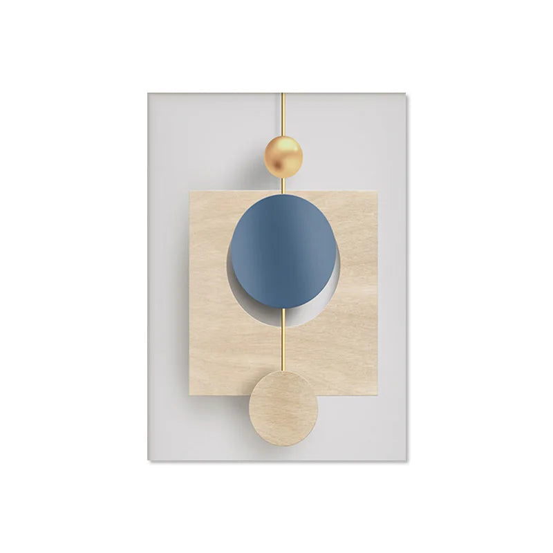 Moderne Ästhetik Abstrakte Geometrie Wandkunst Fine Art Leinwanddrucke Poster Bilder Für Moderne Wohnung Wohnzimmer Licht Luxus Wohnkultur | Brehn
