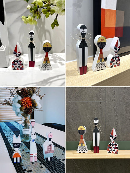 Handgefertigte Holzfiguren