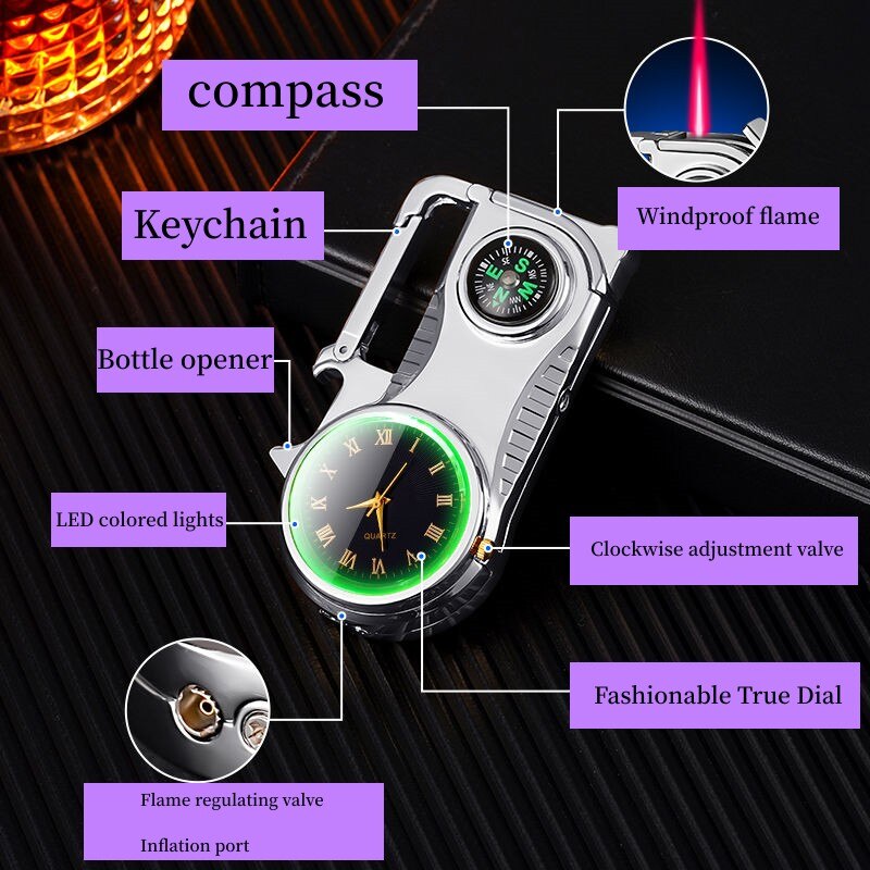 Compass Fire Camping Winddichter Feuerzeug Uhr | Brehn