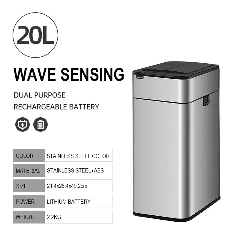 Brehn | Smart Edelstahl Automatischer Sensor Mülleimer