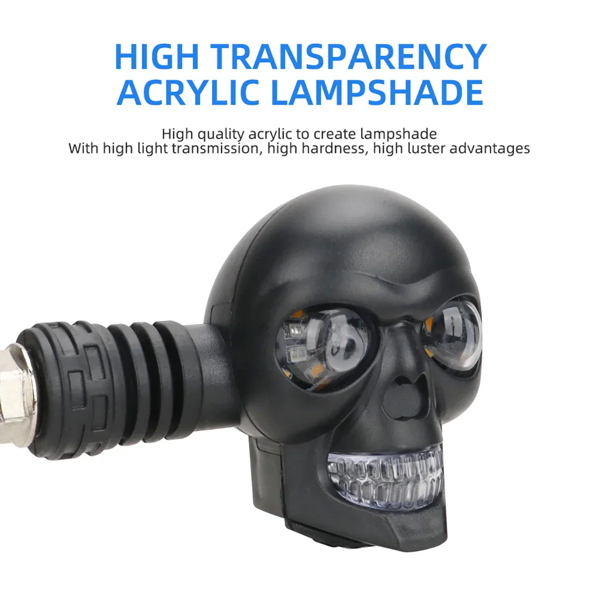 Brehn | Gruseliges Skull LED Motorrad Blinkleuchte