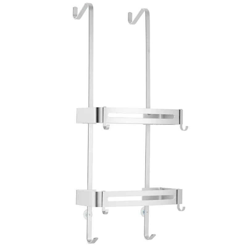 Sleek Duschnagelfreies Dual-Layer-Organizer-Regal