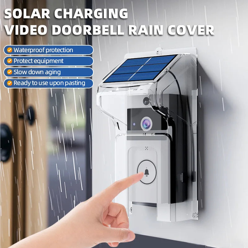 Brehn | SecuraSun DoorCam Kabellose HD-Video-Türklingel mit Solar-Ladung & WLAN | IP65 Wasserdicht