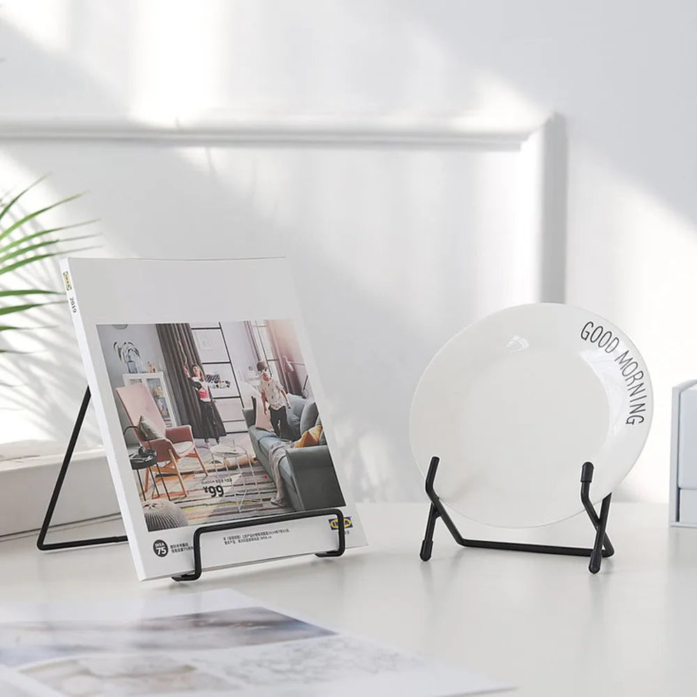 Brehn | Eisenkunst Multi-Use Display Stand: Vielseitiger Magazin-, Geschirr-, Bilder- und Fotoalbum-Ständer für die Wohnkultur