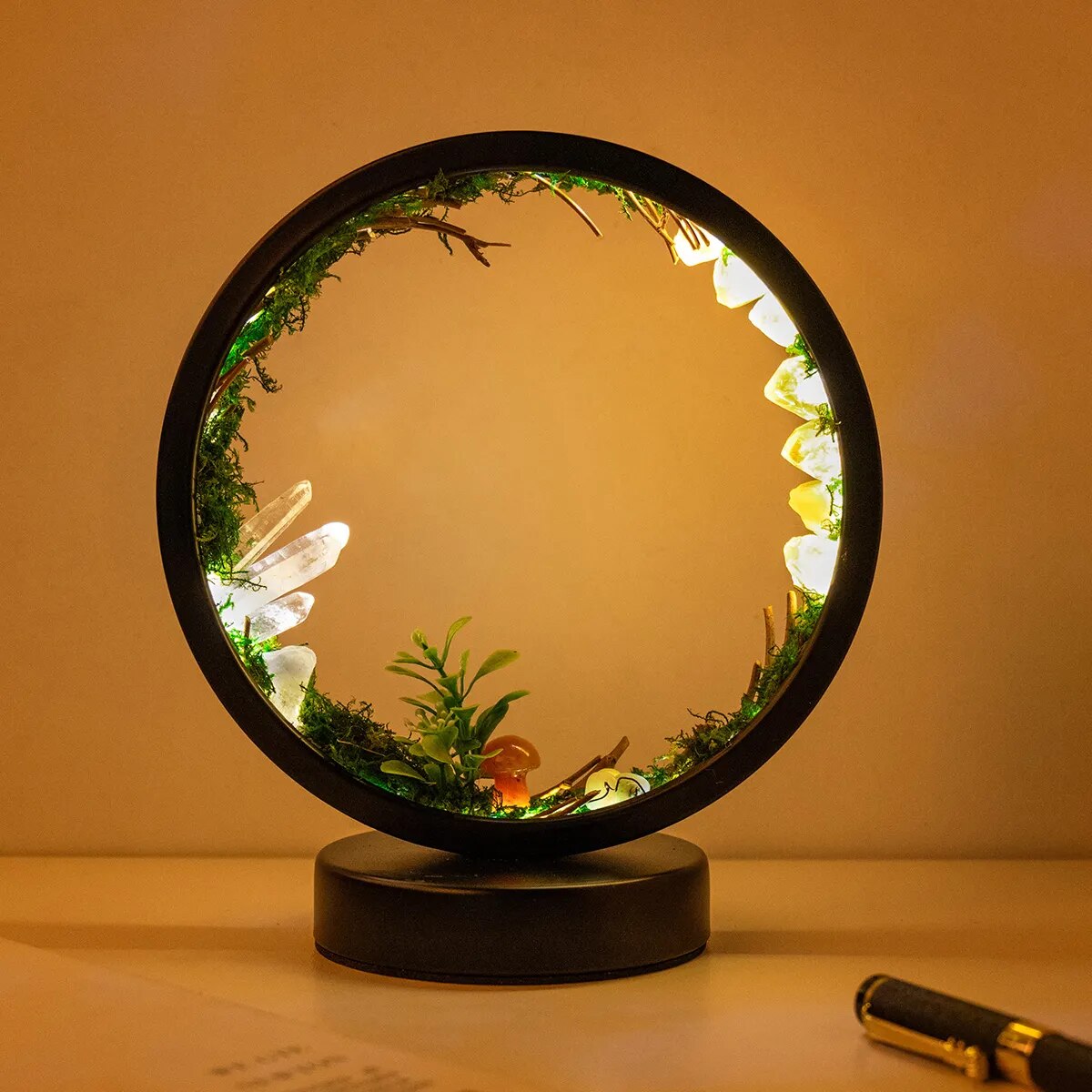 Natürliche Quarz Waldlampe | Brehn