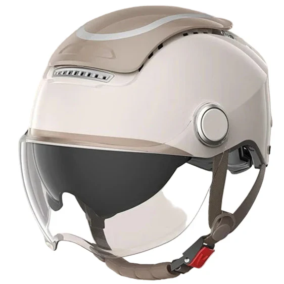Offener Motorradhelm mit Doppelvisier und atmungsaktivem Sommerdesign – RiderMax