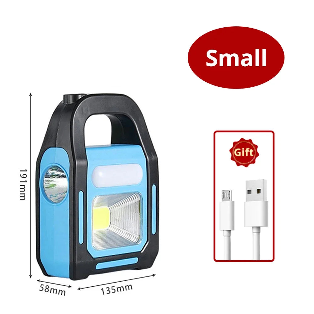 Brehn | Wiederaufladbare USB Campinglampe mit Powerbank – SolarGlow
