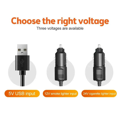360° Verstellbarer 3-Kopf Auto Ventilator USB/12V/24V – AirFlow | Brehn