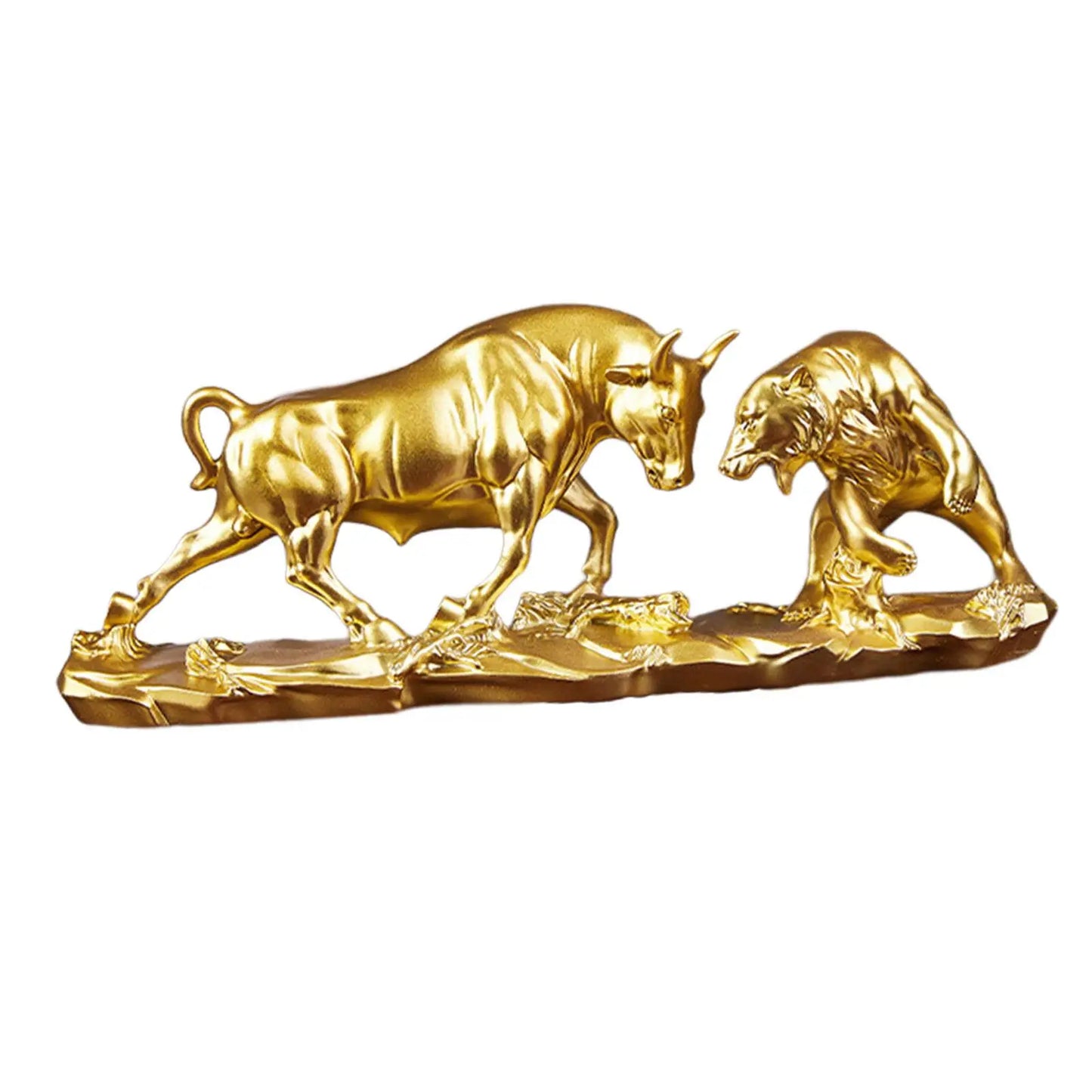 Feng Shui Bären- und Stierstatue, Stierfigur, Kuhskulpturen-Sammlung