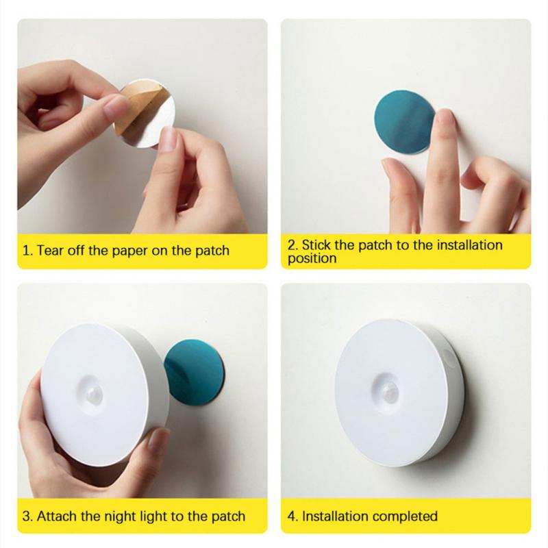 Sticky LED Bewegungsmelder Mini Nachttischlampe | Brehn