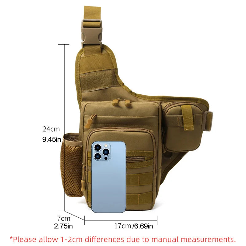 Multi-Taschen Crossbody Kompakt Wandern Brusttasche | Brehn