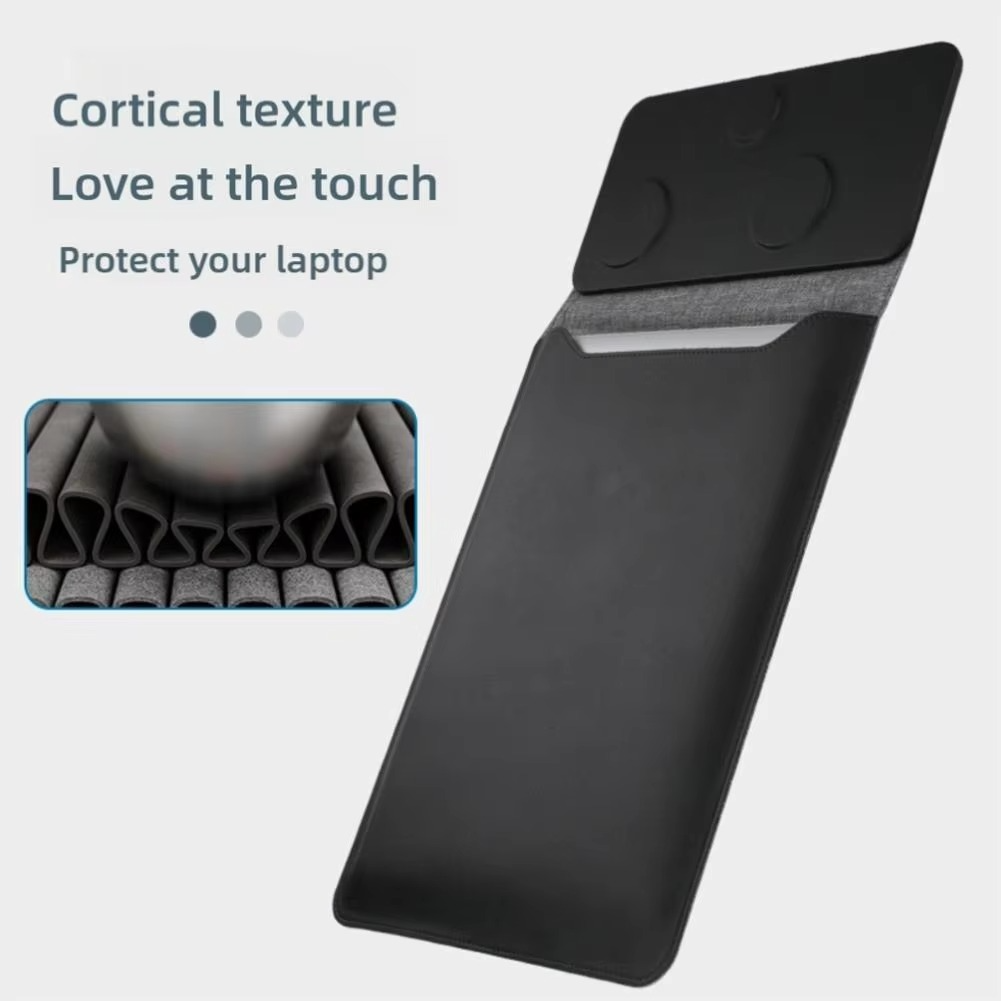 Magnetische 3-in-1-Laptoptasche mit kabelloser Ladefunktion, Mauspad und Schreibtischunterlage