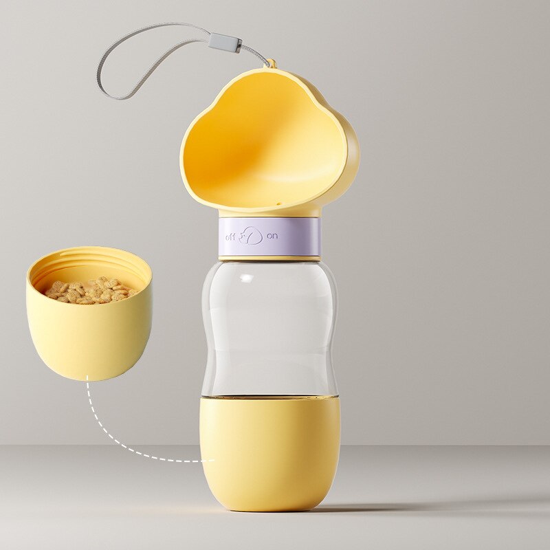Brehn | 2in1 Smart Pet Tragbare Wasserflasche Futterspender