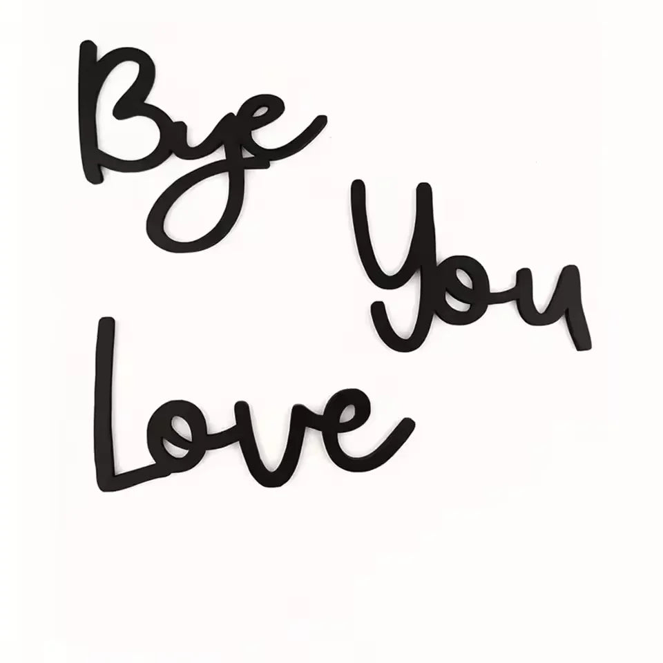 Brehn | Love You Bye Holzschild