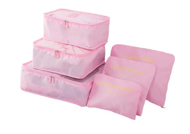 Brehn | TRAVORO Packwürfel Set | 6-teilig | Wasserdicht & Extra Volumen | Koffer Organizer für Herren