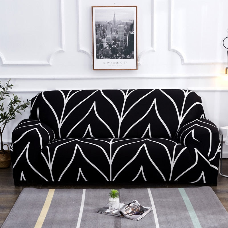 Modern rutschfeste bunte elastische Sofabezug | Brehn