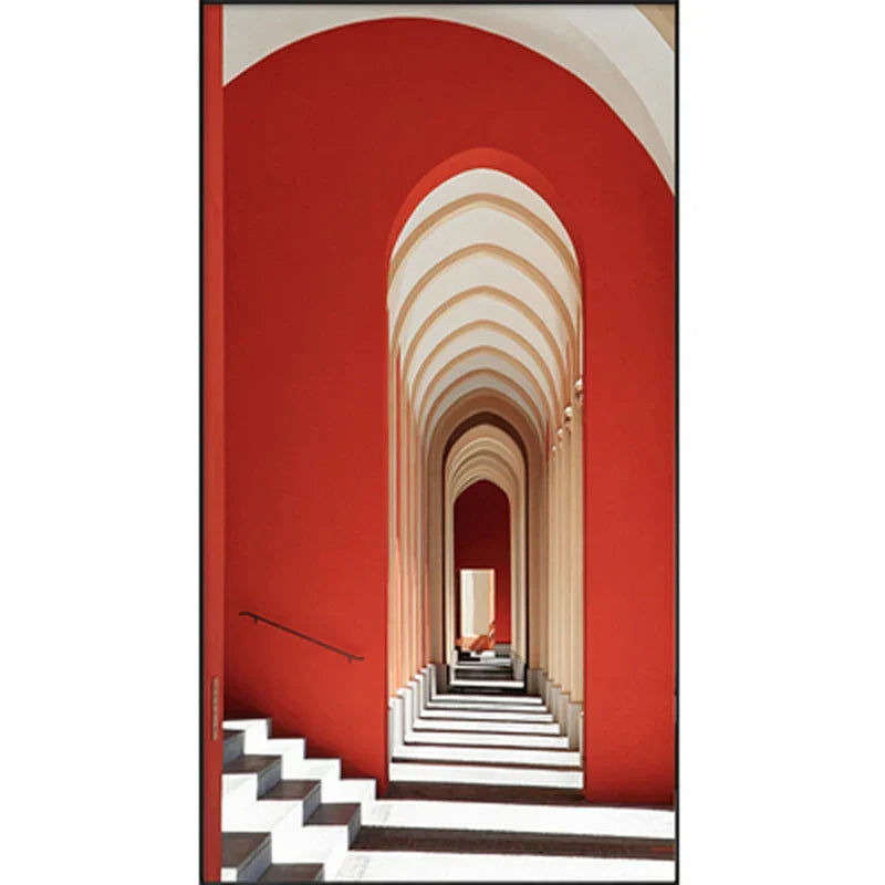 Moderne abstrakte minimalistische Bögen Architektur Wandkunst Fine Art Leinwanddrucke Bilder für Eingangsbereich Foyer Wohnzimmer Home Office Dekor | Brehn