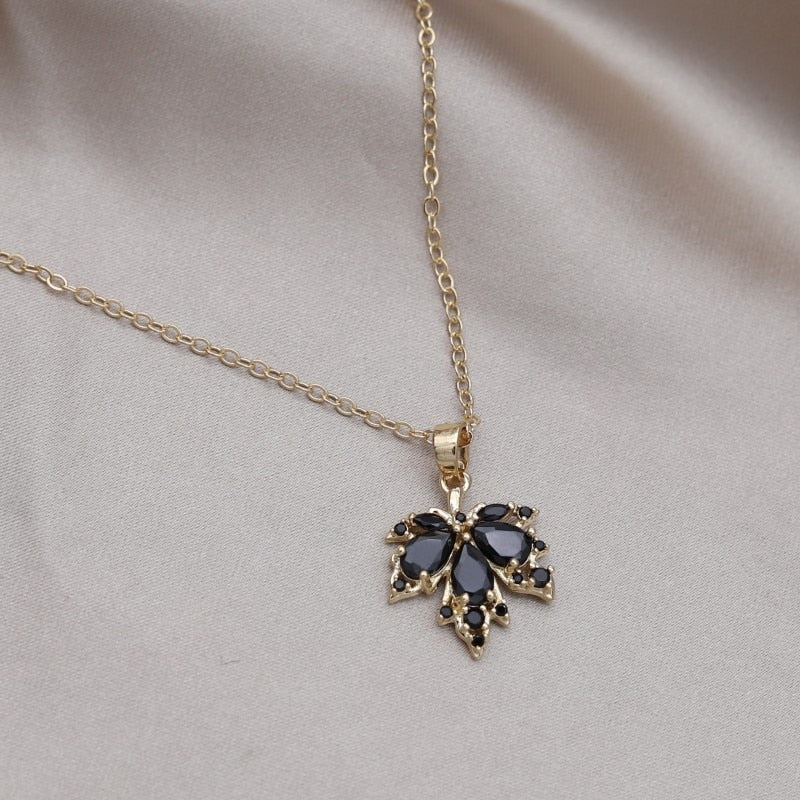 Brehn | Ahornblatt Charm Elegante Halskette