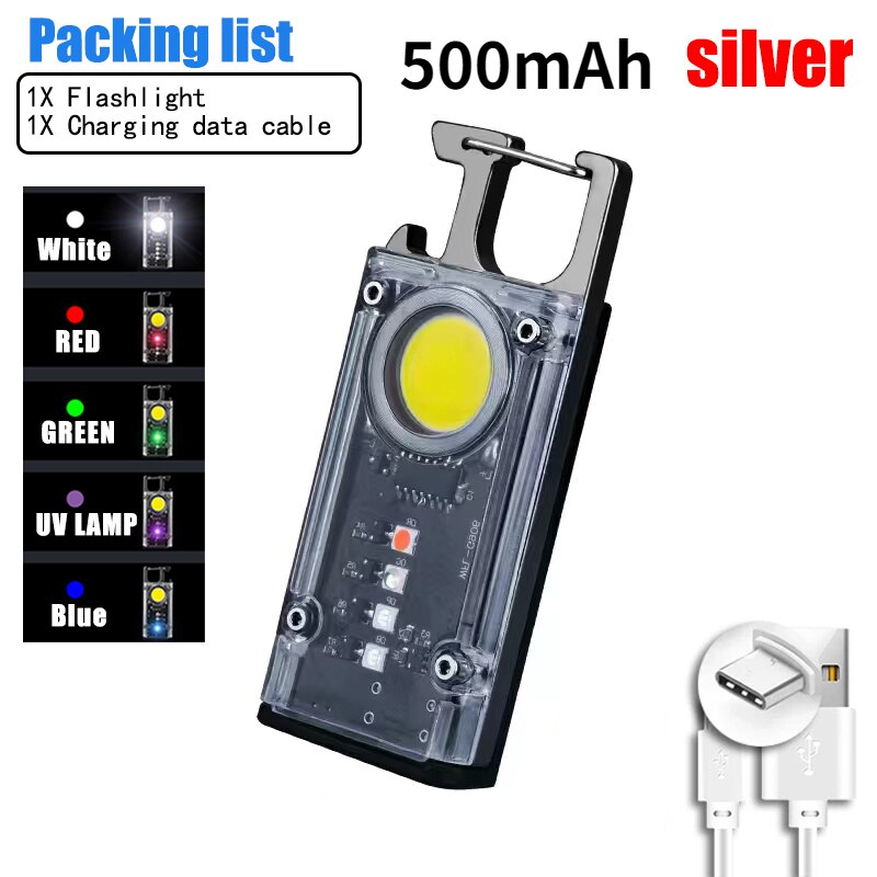 VIvolux | Mini Schlüsselanhänger Safe Glow Notfall Taschenlampe