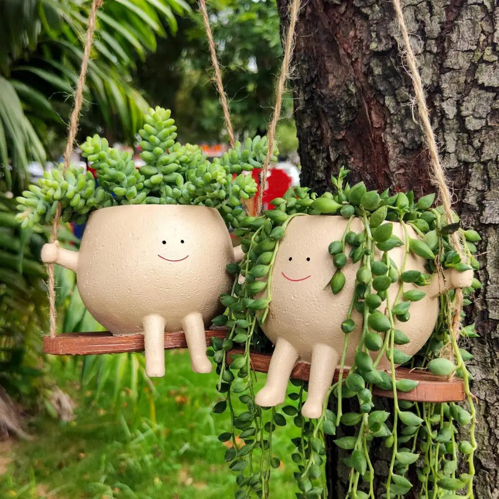 Swing Smiling Face Blumentopf | Brehn