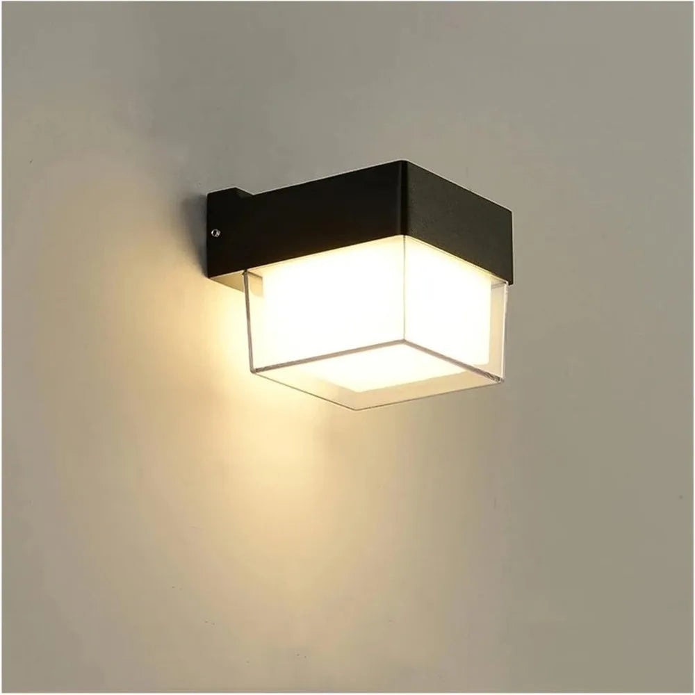 Brehn | AuroBeam LED Außenwandleuchte | Wasserdicht IP65 | Modernes Design für Balkon, Garten & Eingang | 9W / 18W
