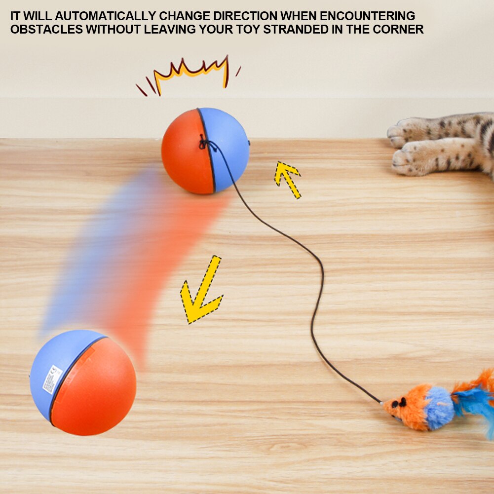 VIvolux | Game Master Automatischer Laufender Katzenball Spielzeug