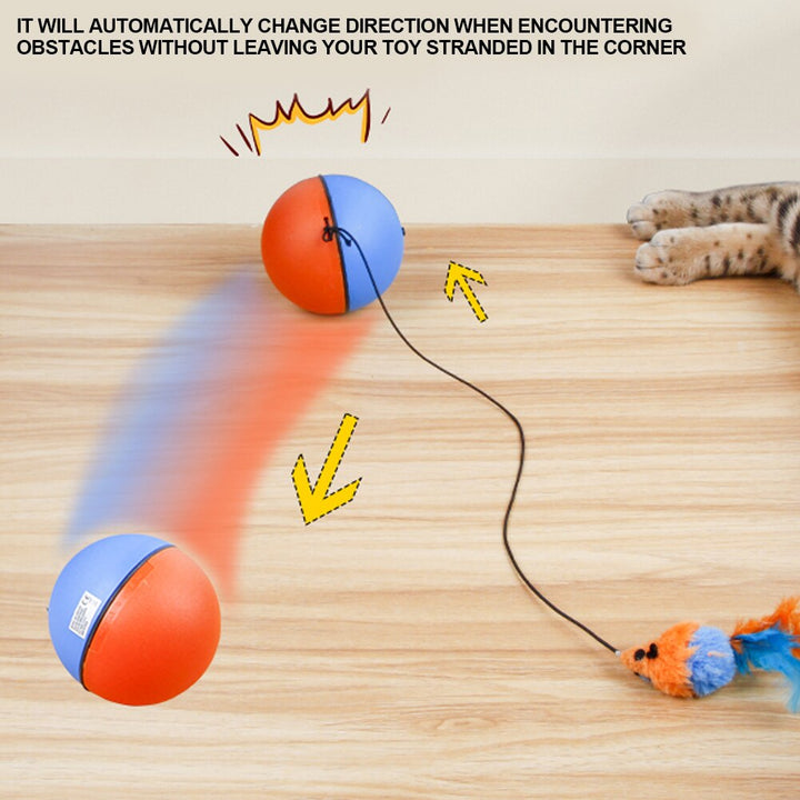 VIvolux | Game Master Automatischer Laufender Katzenball Spielzeug