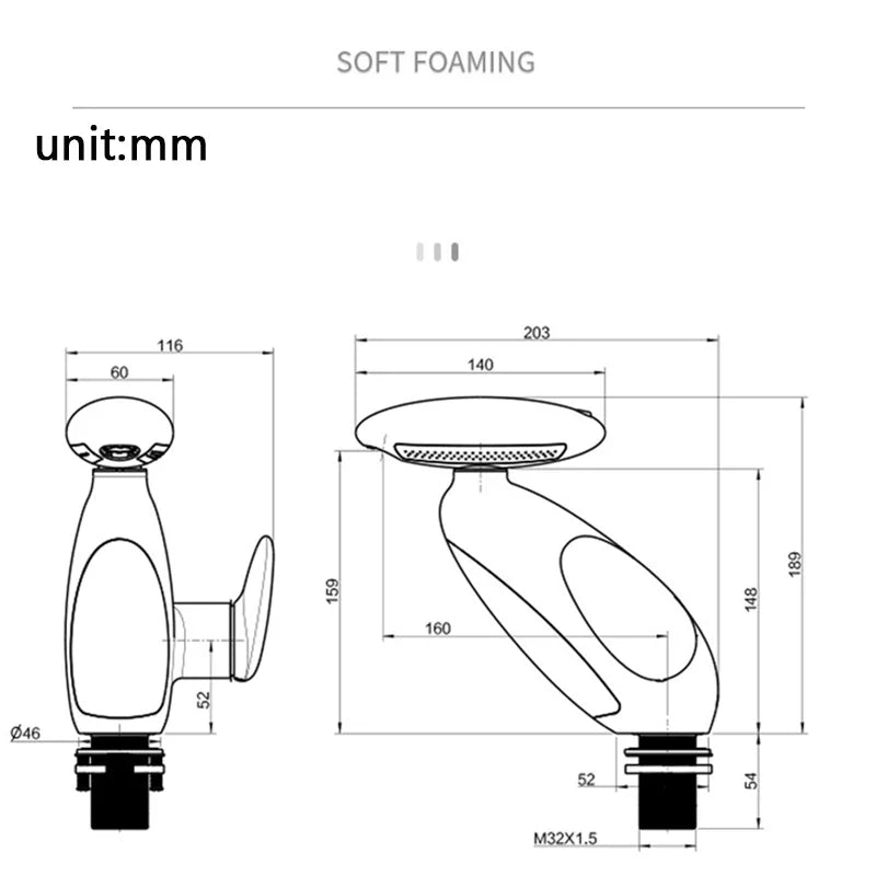 Brehn | Heizsensor Farbwechselnde Atmosphäre Pull-Out Moderne Armatur