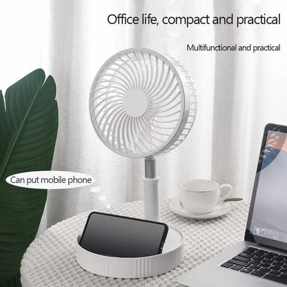 7200mAh USB wiederaufladbarer tragbarer faltbarer Ventilator Boden leiser Ventilator für Outdoor-Heim drahtloser Ventilator 4 Geschwindigkeiten Camping tragbarer Ventilator | Brehn