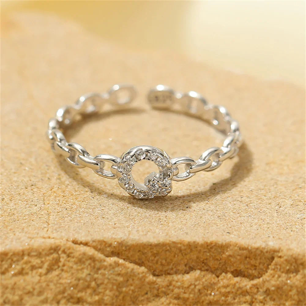 Brehn | Zierlicher Diamant Buchstaben Initialring