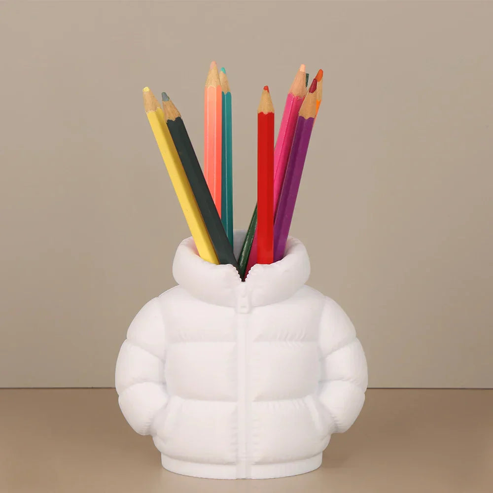 Mini Puffer Jacke Stifthalter