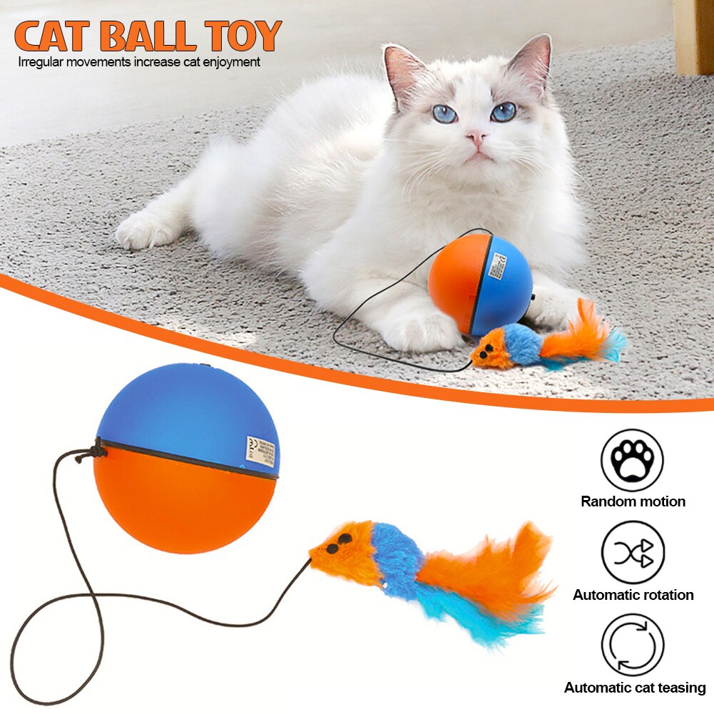 VIvolux | Game Master Automatischer Laufender Katzenball Spielzeug