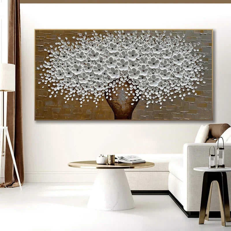 Moderne abstrakte Blumenbaum Wandkunst Fine Art Leinwanddrucke Große Größen Bilder Für Wohnzimmer Schlafzimmer Home Office Kunstdekoration | Brehn