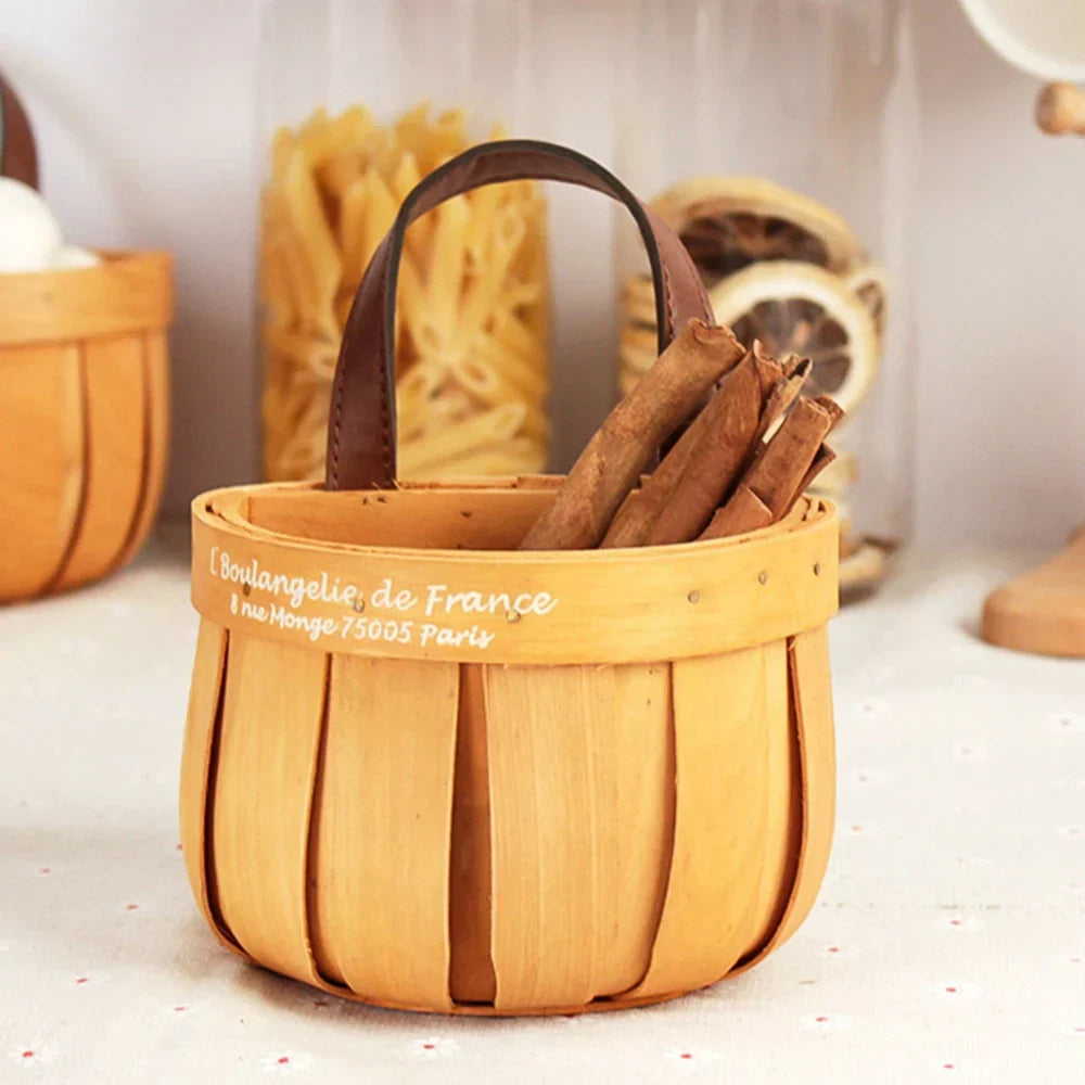 Brehn | Französischer Markt Handgefertigter Holzkorb