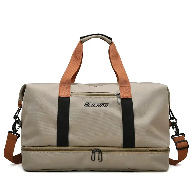 Brehn | VOLARIS Fitness-Reisetasche | Große Kapazität | Trockennass-Trennung | Hand- & Schultertasche für Damen