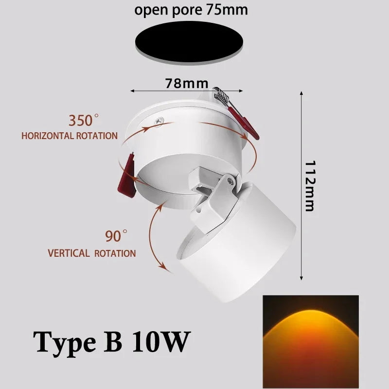 LED Sonnenuntergang Atmosphäre Wand Spotlights | Brehn