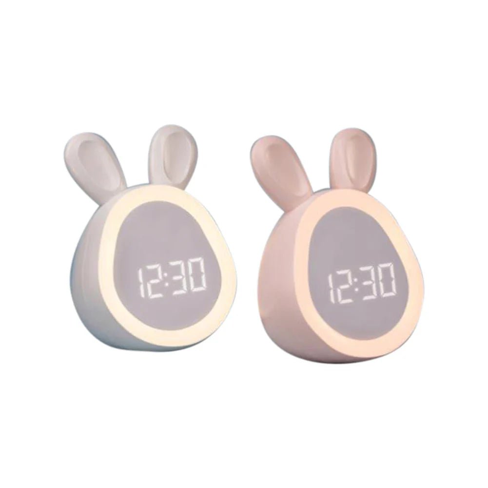 WakkerKonijn – Kinder-Wecker mit LED-Nachtlicht und verspieltem Hasen-Design | Brehn