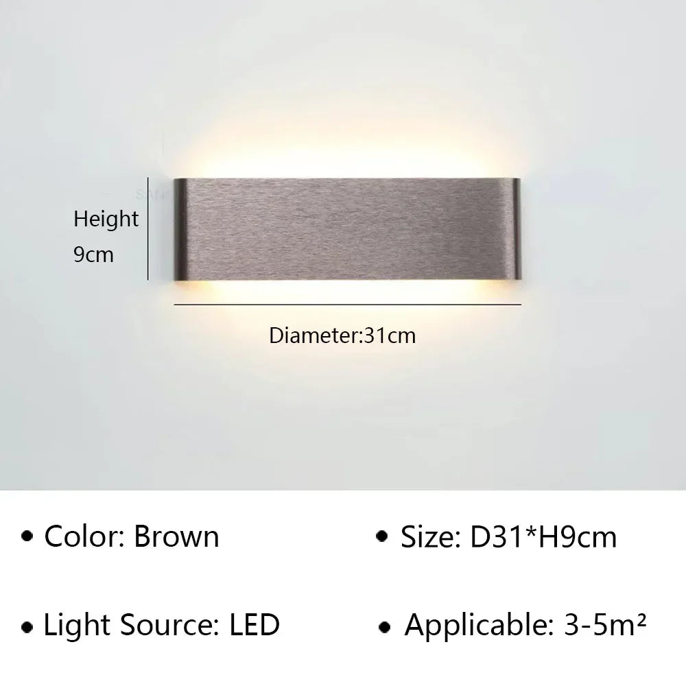 Brehn | LumiEra Moderne LED Wandleuchte | Stilvolles Design | Warmweißes Licht für Schlafzimmer, Flur & Badezimmer