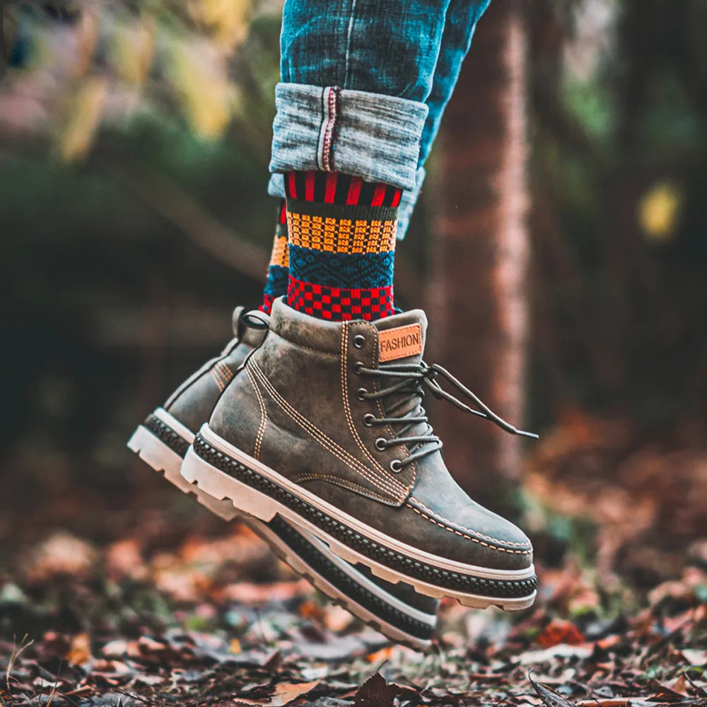 Wintersocken aus Schafwolle (5 Paar)