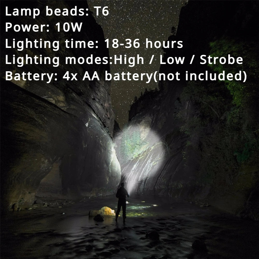 Brehn | Taktische Aluminiumlegierungs-Taschenlampe Selbstverteidigungs-Teleskopstock