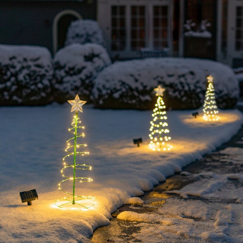 Brehn | Solar Garten LED Weihnachtsbaumlicht