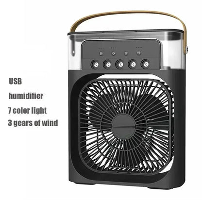 3 In 1 Ventilator Klimaanlage Haushaltskleiner Luftkühler LED Nachtlicht Tragbarer Luftbefeuchter Luftregelungsventilator Büro Zuhause Ventilator Neu | Brehn